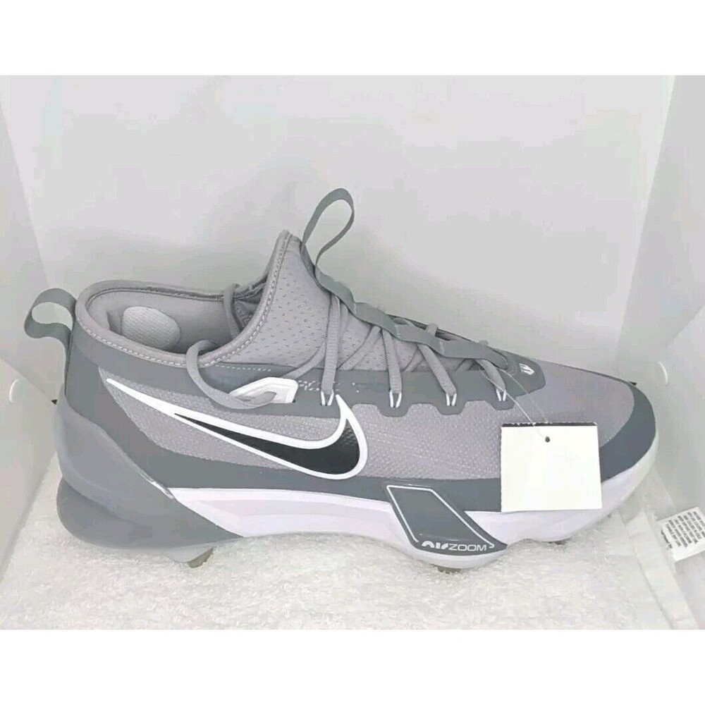 Nike Men's 14 Force Zoom Trout 9 Elite Baseball Cleats Grey NEW  FB2906-002